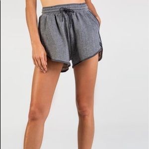 Gymshark Heather Dual Band Shorts - Charcoal, L